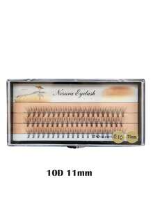 1 BOX (60 Clusters), 10D 8/9/10/11/12/13/14MM, Eyelash Extension Clusters, Single Cluster False Eyelashes Makeup Tool Cluster Lashes DIY Lash Clusters, Eyelash Clusters, Individual Eyelashes, Lashes, Fake Lashes - C - View 7