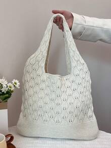 Strandbeutel für den Sommerurlaub, Umhängetasche mit großer Kapazität, elegante Mode-Umhängetasche für Frauen, gehäkelte gewebte Reisetasche, Reisenotwendigkeiten, Muttertagsgeschenk, Hochzeitssaison Brautjungfer Geschenktasche, Lunchtasche für Studentinnen, Geschäftsfrauen