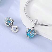 1 Stück mystische Serie Silber farbiges Emaille Charm original Armband Halskette DIY Herstellung Perlen Anhänger, ideal für kosmische Partys, astrologie-bezogene Veranstaltungen und tägliches Schmuckdesign - Unisex