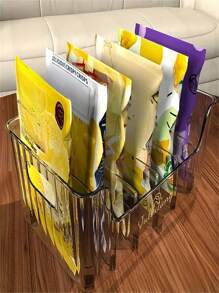 1pc 6-Grid Detachable Spice Rack, Large Capacity Refrigerator, Cabinet Or Tabletop Condiment Storage Box, Practical Organizer