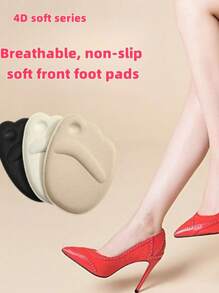 Coussin de coussinet métatarsien en éponge pour talons hauts - Coussin avant-pied extra doux et épais en coton antidérapant et réglable