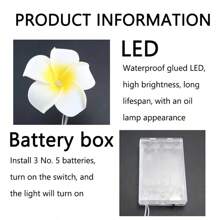 LED Egg Flower Light String Combines Tropical Egg Flower Shape With LED Light String To Form A Decoration That Combines Natural Beauty And Light And Shadow Effects