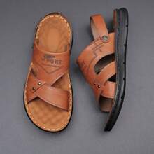 Handmade Stitched Summer Breathable Men's Beach Sandals & Slippers, Dual-Purpose