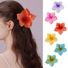 1 szt. Kolorowa spinka do włosów z 5 płatkami kwiatów, spinka do włosów Sweet Bun Shaper, gumka do włosów z motywem kwiatowym, spinki do włosów Daisy dla kobiet, spinki do włosów, spinki do włosów, artykuły szkolne