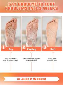 4 件 = 2 对保湿足部去角质膜滋养皮肤和足部护理烟酰胺足膜去角质足部去角质膜用于皮肤再生和足部护理干裂