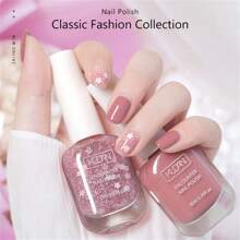 Set de 6 piezas de 10ml de Esmalte de Uñas que se Desprende Fácilmente, de Secado Rápido, Duradero, No Destiñe, a Base de Agua, Sin Olor para Manicura en Salón de Verano o en Casa