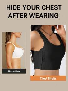1pc Cosplay Seamless Chest Wrap Bandeau Bra, Breathable Chest Shaping Bra, Summer