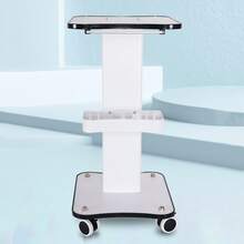YUNRUX Storage Island & Carts - White - View 6
