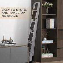 Royalswill Step Steps Foldable With Non-Slip Wide Platform, Ideal For Home/Kitchen/Garage/Office/Market/Garden - 4-Steps-Black - 查看 2