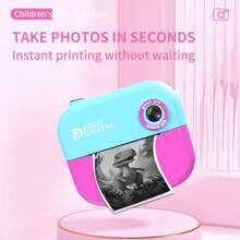 PANDA HD Dual Lens Printable Camera, Cute & Creative Instant Print, 48MP + 2.4"HD Screen + 1080P Video | Long Battery Life + 13 Filters & Stickers + MP3 Music + Timer/Delay Shoot, Great Gift For Parent-Child Interaction, Comes With Photo Paper & Anti-Lost Strap, Perfect For Birthday, Holiday, Travel, Daily Capturing