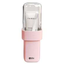 1pc Portable Toothbrush Box,Travel Toothbrush Case With Cover, Creative Covered Rinse Cup, Portable Toothbrush Holder For Home And Travel, Nordic Clear Design PP Portable Toothbrush Box, Essential For Home And Travel,Bathroom Decoration, Bathroom, Bathroom Accessories. Back To School