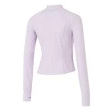 Adidas MH 针织夹克，立领，修身女士瑜伽健身运动服 KE5781 - 冰淺紫色 - 查看 2