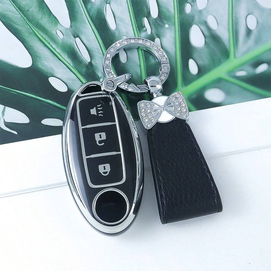 1 móc khóa tinh tế, phù hợp với các dòng xe 370Z, Armada, Kicks, Murano, Pathfinder, Rogue, Titan, Versa Note và chìa khóa thông minh 3 nút của Infiniti.