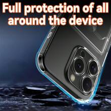 1pc Transparent Bumper Card Holder Case With Card Slots, Creative Push-Through Lens Full Body Shockproof Silicone TPU Cover Compatible With Apple 17 Pro/17 Pro Max/17 Air/17, Galaxy S25 FE, /Redmi/Honor/