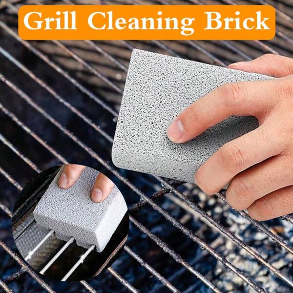 1 Multifunctionele BBQ-ovenreinigingssteen - Blauw | BBQ-schraperreinigingssteen | Snijdt voor persoonlijk gebruik | Ideaal voor fornuizen, gootstenen, servies, koekenpannen en BBQ-netten | Perfect voor keuken, badkamer en huis