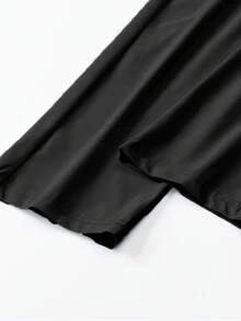 Women'S Lightweight Stretchy Sports Pants, Casual Long Pants For Running, Yoga, Exercise, Outdoor Activities In Summer Tights - Black - View 7