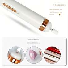 Portable Nail File, Electric Nail Drill, Comes With 5 Accessory Drill Bits, USB Rechargeable, With LED Light, Adjustable Speed, Suitable For Manicure And Nail Care Tools - Multicolor - View 11