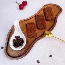 Bandeja con forma de cacahuete de madera de paulownia estilo granero, bandeja de madera natural multiusos, apta para aperitivos, pan, pasteles, postres, café, frutas, decoración de mesa de café, utensilios de cocina, excelente para cumpleaños, fiestas, bodas