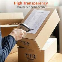 6 卷透明 PVC 包装胶带，重型、静音、防水，BOPP 胶带，适用于纸箱密封、工业包装、办公室、邮寄、工艺品、自行车车把、墙壁