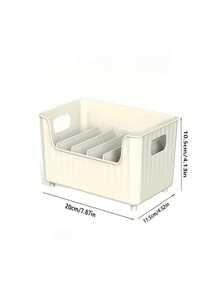 1pc 6-Grid Detachable Spice Rack, Large Capacity Refrigerator, Cabinet Or Tabletop Condiment Storage Box, Practical Organizer