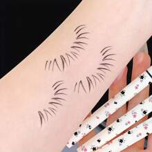 1pc Waterproof Double-Ended Eyeliner Pencil, Natural Eye Makeup, Quick-Drying & Sweat-Proof, Smooth Application