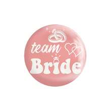 单身派对纽扣别针套装 - 新娘纽扣、伴娘和纽扣别针装饰，适用于新娘送礼会婚礼单身派对用品（白色、玫瑰金） - 彩色 - 查看 14