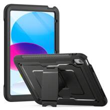 Funda para iPad 10.ª generación, iPad 11.ª generación, Air 11 M2, Air 11 M3, Pro 11 M4, iPad 10.2 7.ª/8.ª/9.ª generación, Pro 10.5 y Air 3. Cuenta con protección a prueba de golpes, anti-flexión, resistente a impactos y arañazos con un diseño portátil y ligero. Integra de manera elegante un soporte trasero oculto, rejillas de disipación de calor, recortes precisos para los puertos y una durabilidad reforzada contra dobleces y colisiones.