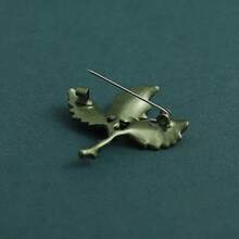 1 件带珍珠装饰的叶形胸针，多功能防滑翻领别针，适合毛衣/外套 - 彩色 - 查看 4