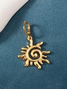 1 Pc The Sun Bikini Charm Women Summer Vacation Beach Travel Bikini Pendant, Cute Swimwear Decoration Accessories For Women Gold Jewelry