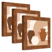 1/3 pezzi, cornici per quadri di diverse dimensioni 30x30cm/20x20cm, vari colori disponibili: nero, bianco, legno, cartoncino nero, cornici colorate, eleganti cornici quadrate per foto/ritratti da parete, adatte come regali per Natale, matrimonio, Capodanno, Pasqua, Festa della Mamma