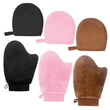 1 Set mit 2 wiederverwendbaren Selbstbräuner-Handschuhen, waschbare Kosmetikhandschuhe geeignet für Makeup-Auftrag, Sonnenschutz, Lotionen, Körpermassage