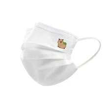 30pcs Cartoon Capybara Printed Face Masks, Effective 3-Ply Protection Masks, Individually Packaged Cute Adult Cartoon Design Popular Face Masks