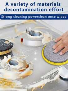 10pcs Multicolor Ultra-Fine Fiber Kitchen Sponges, Reusable Double-Sided Stainless Steel Scrubbing Pads, Soft Cleaning Brushes For Pots And Pans, Random Styles And Colors