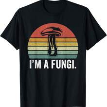 I'm A Fungi Shirt Funny Mushrooms Fun Guy Pun Biology Fungi T-Shirt - Black - View 1