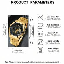 Men's Watches Top Brand Luxury Fashion Casual Men's Date Quartz Watch Stainless Steel With Personalized Roman Scale Dial Round Hands Men's Clock Party Wedding Gift Beach Vacation Valentine's Gift