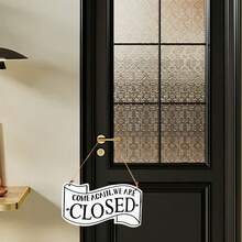 Wooden Open Closed Sign Double-Sided Open Sign Hanging Business Signs With Rope For Coffee Bar Shop Window Door - 白色 - 查看 2