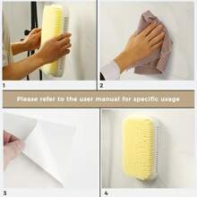 [Cepillo exfoliante para la espalda] Cepillo de espalda para la ducha - Almohadilla de lavado exfoliante para relajación - Ideal para personas mayores