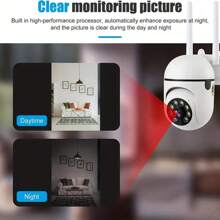 3MP Super HD 2.4G WiFi Smart IP Camera, Indoor & Outdoor Wireless Security Camera With 355° Pan-Tilt, USB Powered, Supports 5X Digital Zoom, Color Night Vision, Two-Way Audio, Human Detection And Auto Alarm