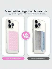 حامل هاتف سيليكون قابل لإعادة الاستخدام ذو وجهين بكوب شفط، لعبة لأطراف الأصابع ذاتية اللصق، متوافق مع أنواع الهواتف المختلفة، حامل هاتف للمرآة/الحمام لتسجيل الفيديو والسيلفي، مناسب أيضًا للمكياج والرياضة والحمام والسيارة والمطبخ (يناسب أغلفة الهواتف الملساء والأسطح الملساء)