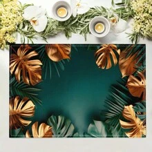 1/4/6/8/12 piezas Manteles individuales con estampado lavable, manteles protectores adecuados para comedor interior y exterior, ideales para fiestas, fiestas y decoración de mesa de cocina