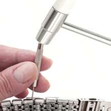 5pcs Watch Band Link Remover Kit - Includes Dual Head Hammer, Band Holder, Pin Punches 3pcs For DIY Watch Adjustments And Repairs The Ideal Choice For Giving Gifts To People