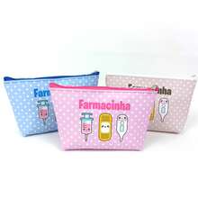 Necessaire Farmacinha Porta Remédio a Pronta Entrega - Rosa chiclete - Visão 3