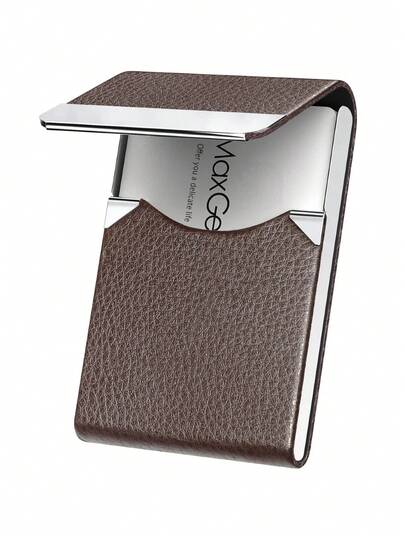 1 Stück Visitenkartenhalter für 25 Karten, Kreditkartenetui für Herren oder Damen, schlankes Design, tragbare Zigarettenschachtel, Etui mit Magnetverschluss