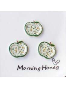 10 piezas Botones decorativos con forma de manzana linda, accesorio decorativo para el cabello, zapatos, ropa