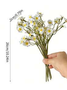 1/8/16pcs 0.9ft Silk Daisy Fake Flowers,Artificial Plants, White Fabric Daisy Flower Daisy Decor Fake Spring Flowers For DIY Vase Decoration Gifts Wedding Party Home Decoration Hotel, Restaurant, Living Room, Bedroom, Wedding, Kitchen, Garden School Dormitory