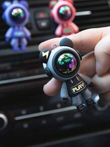 Astronaut Lightning Bear Designed Car Air Freshener, Car Vent Air Freshener Diffuser Clip, Car Vent Decorative Clip, Car Interior Decor Accessories