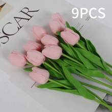 3 PCS Tulips Artificial Flowers, Home Decoration, Living Room Artificial Flowers For Bedroom Decoration, Fake Plants, Autumn Interior, Room, Desk, Garden Decoration, Valentine's Day Gifts