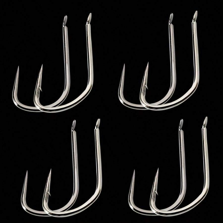 30pcs High Strength Barbed Fishing Hooks For Sea Fishing And Freshwater Fishing