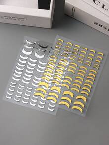 2pcs Gold Silver French Tips Nail Art Stickers Metal Mirror Stripe Line Nail Sticker Set Self Adhesive Tape Decals Manicure Decorations Nails Nail Supplies - Multicolor - View 5