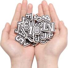 Letras DIY Encantos de Sapatos Decoração 0-9# Números ABC-Z Encantos de Sapatos para Tamancos e Sandálias, Encantos Coloridos de PVC para Decorações de Pulseiras e Sapatos, Lembrancinhas de Festa de Aniversário